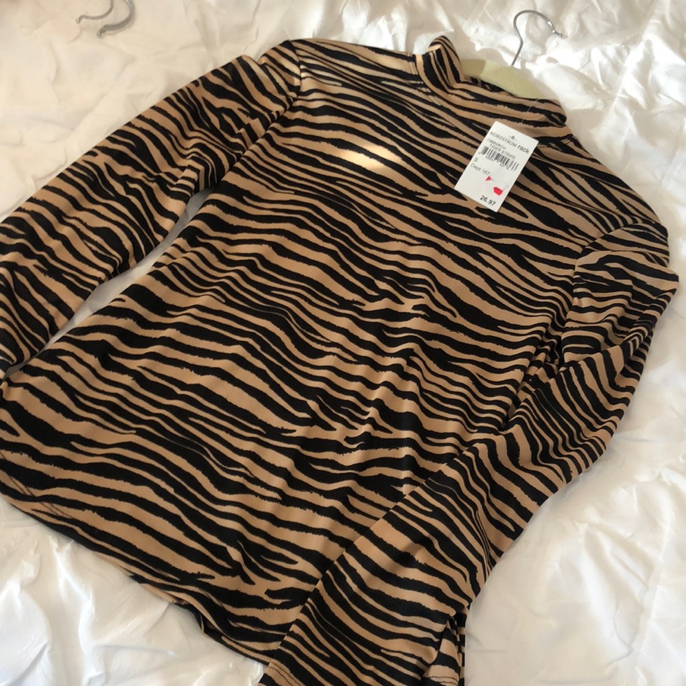 Wayf tiger stripe blouse